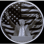 NEU** 1 oz USA Silber Round - DONALD J. TRUMP 47. Präsident der USA - Historischer Sieg 2024 - Fight Fight Fight