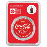 1 oz Silber Round - COCA COLA GIRLS - Brünette Schönheit - Bathing Beauties - Coin Card TEP - Exclusivausgabe Coca Cola - Mach mal Pause und Trink Coca Cola