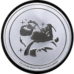 AURINUM*TOP*ANGEBOT** 1 oz Silber Round - COCA COLA SANTA...