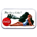 1 oz Silber Motivbarren - COCA COLA GIRLS - Badende...