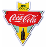 1 oz Silber Shape - COCA COLA ICE COLD  VINTAGE SIGN -...