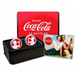 2 x 1 oz Silber Round - COCA COLA GIRL & BOY Drinking...