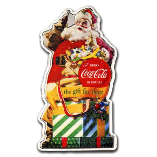 1 oz Silber Shape - COCA COLA SANTA - Dear Santa, please pause here, Jimmy - Exclusivausgabe Coca Cola - Mach mal Pause und Trink Coca Cola