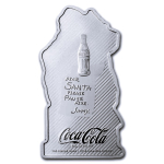 1 oz Silber Shape - COCA COLA SANTA - Dear Santa, please...