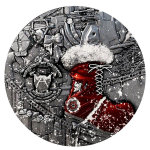 2 oz Kamerun 2025 - SANTA Claus STEAMPUNK - Der Steampunk Weihnachtsmann & Rentier - 2000 Francs - Innovativserie !