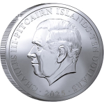 Letzte 2 Münzen* 1 oz Pitcairn Islands 2025 BOUNTY - Silber BU 1 $ -  Vorverkauf Termin 01 - 2025