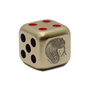 AURINUM*SUMMER*SALE** 1 oz Fiji 2025 DICE EDITION - GILDED SCHLANGE - JAHR der SCHLANGE -  Würfel Dice - Lunar Schlange - 1$ - GILDED - Auflage 388 !