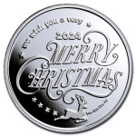 1 oz Silber Round -  SANTA CLAUS wünscht Frohe...