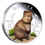 1 oz Australien QUOKKA 2024 Proof - Silber Farbig Color  - 1 $