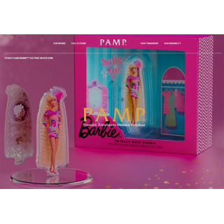 AURINUM*SUMMER*SALE* 1 oz Solomon Islands 2024 - BARBIE Superstar TOTALLY HAIR  - Reverse Proof Shape - 5 $ Farbig Color