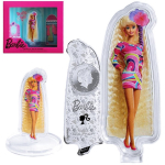 AURINUM*SUMMER*SALE* 1 oz Solomon Islands 2024 - BARBIE Superstar TOTALLY HAIR  - Reverse Proof Shape - 5 $ Farbig Color
