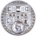 1 oz Cook Islands 2025 Proof - Das AZTEKEN- IMPERIUM - AZTEC EMPIRE - Silber 5$