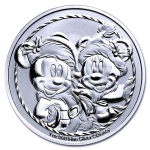 NEU* 1 oz Niue 2024 Coin Card - Disney Mickey & Minnie Christmas  - 2 NZ$  - Disney Weihnachtskollektion