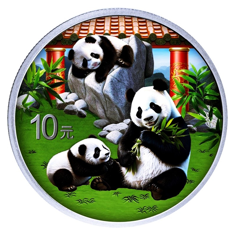 NEU* 30 g China PANDA 2025 COLOR Pandafamilie im Chinesischen Garte