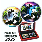 2 x 30 g China 2025 - PANDA TAG & NACHT - NIGHT &...