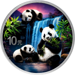 2 x 30 g China 2025 - PANDA TAG & NACHT - NIGHT &...