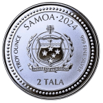 NEU* 1 oz Samoa 2024 - SEEPFERDCHEN - Silber Prooflike - 2 NZ$ - Serie Seepferdchen