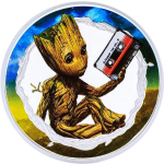 1 oz Niue 2025 Proof - Marvel GROOT Guardians of the...