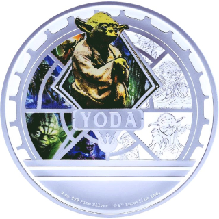 3 oz Niue 2024 Proof - STAR WARS - YODA - Star Wars Kollektion - silber 5 NZ$