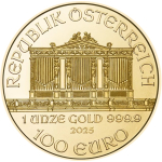 1 Unze Gold Wiener Philharmoniker Österreich 2025 BU