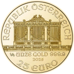 1/4 Unze Gold Wiener Philharmoniker Österreich 2025 BU