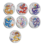 7 x 1/2 oz ColorSet Australien 2024 - DRACHE - JAHR des...