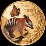 1 oz Gold Niue 2025 Proof - BABY NUMBAT - Ameisenbeutler...