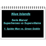 Letzte Münze* 1 oz Niue 2024 - SPIDER MAN vs GREEN GOBLIN - Silber BU 2 $ - Neue Serie Marvel Superhelden vs Superschurken 1.Ausgabe