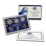 USA 2008  STATE QUARTERS Proof 5-Coin-SET - Oklahoma New...