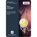 2 Euro Andorra 2024 - 100 Jahre Skifahren in Andorra - 2024 Coin Card