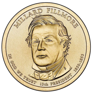 USA 1 $ 2010  - Millard Fillmore  - Präsidenten Dollar - Die Präsidenten der USA - Golden Dollar