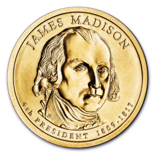 USA 1 $ 2007 - James Madison - Präsidenten Dollar - Die Präsidenten der USA - Golden Dollar