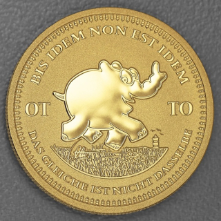 NEU* 1 oz Gold Tuvalu 2024 BU - OTTIFANT - BIS IDEM NON EST IDEM - "DAS GLEICHE IST NICHT DASSELBE" - Silber Ottifantenmünze - 100 AU$