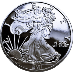 1 oz Silber Round - USA Walking Lady Liberty & Eagle...