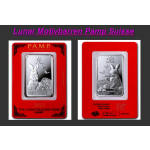 1 oz Silber LUNAR Motivbarren 2023 HASE - Jahr des Hasen...