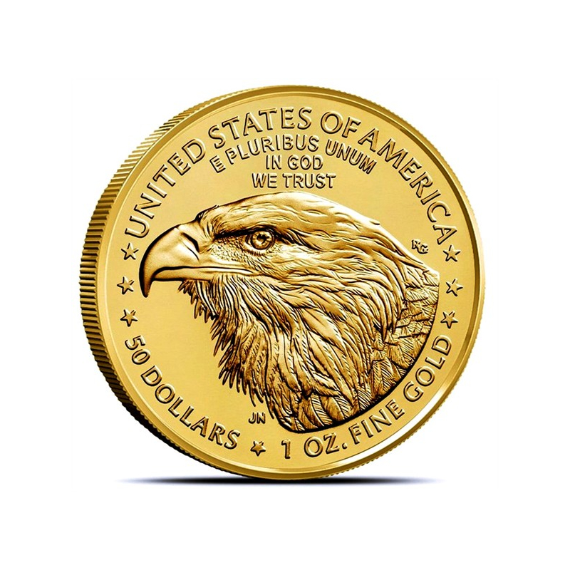 1 oz GOLD USA 2025 BU American Eagle & Standing Liberty 50 Au