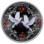 1 oz Niue 2011 Proof - EWIGE LIEBE - ETERNAL LOVE -...