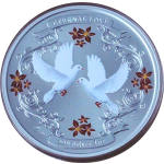 1 oz Niue 2011 Proof - EWIGE LIEBE - ETERNAL LOVE - Turtelnde Tauben - Silber 2 NZ$ - Serie Liebe