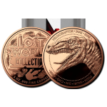 NEU** 1 oz USA Kupfer Round VELOCIRAPTOR - Lost World...