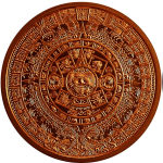 2 oz Copper Round - AZTEKENKALENDER  -Aztec Calendar