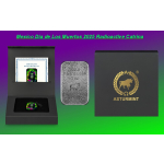 NEU* 2 oz Silber Gussbarren 2025 - RADIOACTIVE CATRINA - DIA de LOS MUERTOS - Der Tag der Toten - Mexico - Antique Finish Color - 2. Ausgabe