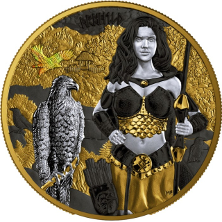Letzte zum Sonderpreis* 1 oz Germania 2025 Multimetall - ARNHILD WALKÜRE - Germanische Bogenschützin & Wächter - Odins Töchter -  Serie Valkyries Ausgabe 4