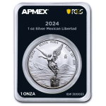 1 oz PCGS First Strike 2024 Mexico LIBERTAD -...