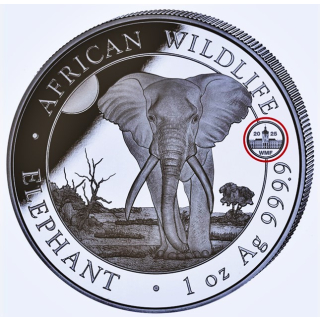 NEU* 1 oz Somalia Elefant 2025 Privy WMF Berlin - Schloss Charlottenburg - World Money Fair Berlin  - Serie African Wildlife - ELEFANTENMOTIV 2025