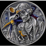 1 oz Ghana 2025 - MINENARBEITER MINER SKULL - Memento...