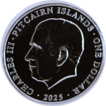 NEU* 1 oz Pitcairn 2025 BU - SCHLANGE - JAHR der Schlange - Lunarserie  - 2 NZ$