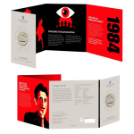 NEU* GEORGE ORWELL 2025 United Kingdom - „BIG BROTHER IS WATCHING YOU“ Edition Coin Card - 2 Pfd