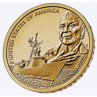 USA 1$ 2025 American Innovation - ARKANSAS Fregatte - 1 US$ BU - Serie American Innovation U.S. Mint