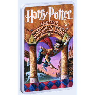 2 oz Niue 2025 Proof - HARRY POTTER Stein der Weisen - Serie Book Covers 1. Ausgabe - silber 3 NZ$ - NZ Mint