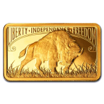 5 g Gold PAMP Motivbarren AMERICAN BUFFALO - Coin Card -...